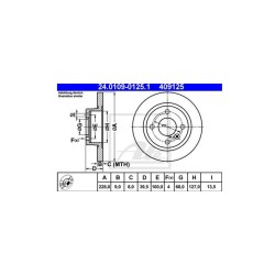 Lot de 2 Disque (x1) ATE 409125