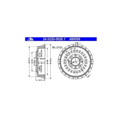 Lot de 2 Tambour ATE 480059