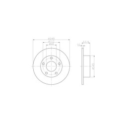 Lot de 2 Disque (x1) TEXTAR 92090803