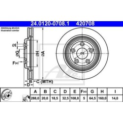 Lot de 2 Disque (x1) ATE 420708