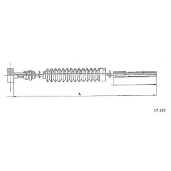 Cable de freins Cabor 17.115