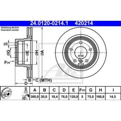 Lot de 2 Disque (x1) ATE 420214