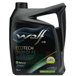 Huile WOLF ECOTECH 0W20 D1 FE Bidon 5L