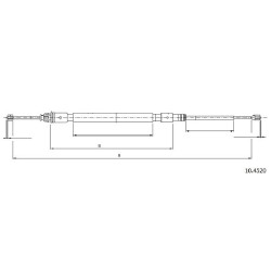 Cable de freins Cabor 10.4520