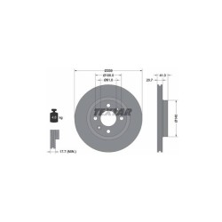 Lot de 2 Disque (x1) TEXTAR 92292103