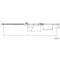 Cable de freins Cabor 10.9052