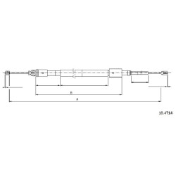 Cable de freins Cabor 10.4714