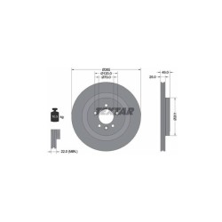 Lot de 2 Disque (x1) TEXTAR 92293003