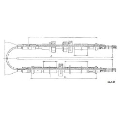 Cable de freins Cabor 11.544