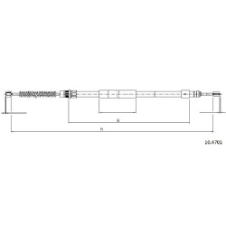 Cable de freins Cabor 10.4701