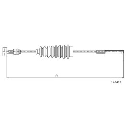 Cable de freins Cabor 17.1417