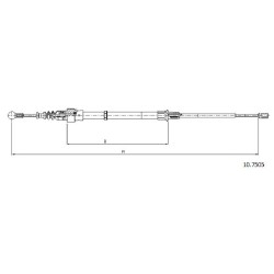 Cable de freins Cabor 10.7505