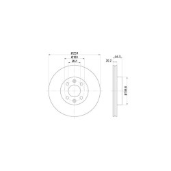 Lot de 2 Disque (x1) TEXTAR 92036400