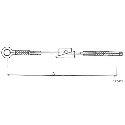 Cable de freins Cabor 11.5451