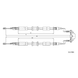 Cable de freins Cabor 11.5765