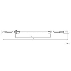 Cable de freins Cabor 12.3722