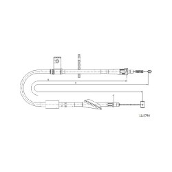 Cable de freins Cabor 11.5746