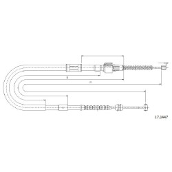 Cable de freins Cabor 17.1447