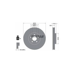 Lot de 2 Disque (x1) TEXTAR 92293603