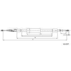 Cable de freins Cabor 10.4527