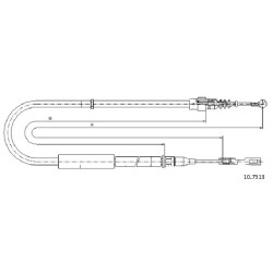 Cable de freins Cabor 10.7513