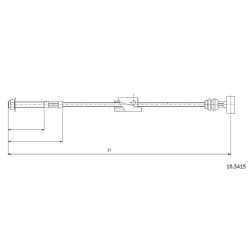 Cable de freins Cabor 10.5415