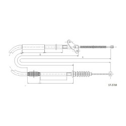 Cable de freins Cabor 17.2718