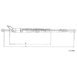 Cable de freins Cabor 17.1463