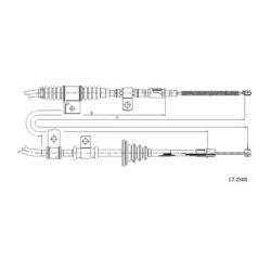 Cable de freins Cabor 17.2508