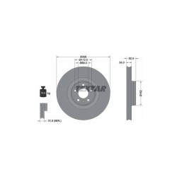 Lot de 2 Disque (x1) TEXTAR 92293505