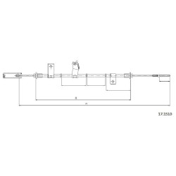 Cable de freins Cabor 17.1510