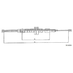 Cable de freins Cabor 10.6023