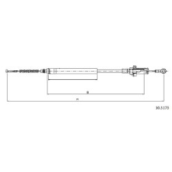 Cable de freins Cabor 10.5173