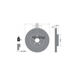 Lot de 2 Disque (x1) TEXTAR 92195303