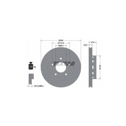 Lot de 2 Disque (x1) TEXTAR 92174205