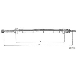 Cable de freins Cabor 10.6011