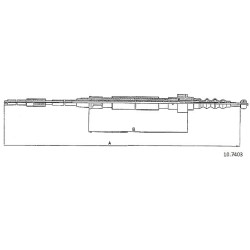 Cable de freins Cabor 10.7403