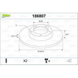 Jeu Disques Valeo 186807