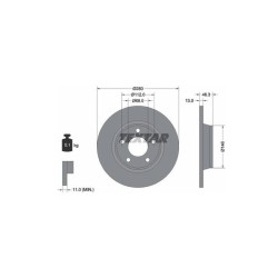 Lot de 2 Disque (x1) TEXTAR 92071605