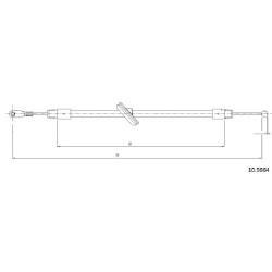 Cable de freins Cabor 10.9864