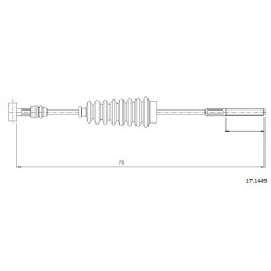 Cable de freins Cabor 17.1449