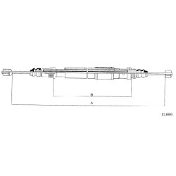 Cable de freins Cabor 11.6593