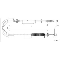 Cable de freins Cabor 12.1502