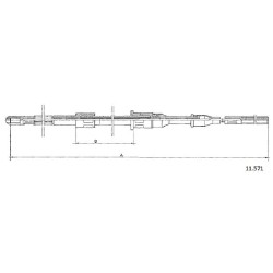 Cable de freins Cabor 11.571