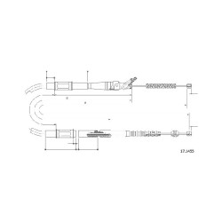 Cable de freins Cabor 17.1455