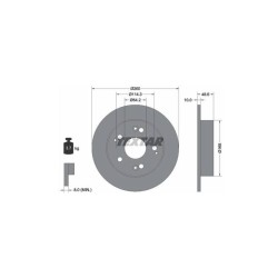 Lot de 2 Disque (x1) TEXTAR 92125103