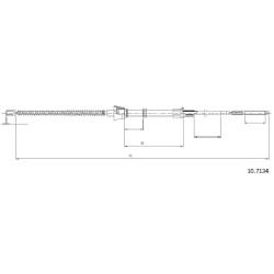 Cable de freins Cabor 10.7134