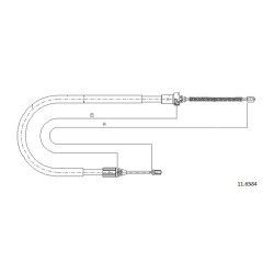 Cable de freins Cabor 11.6584