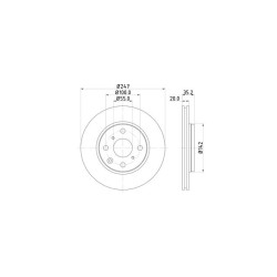 Lot de 2 Disque (x1) TEXTAR 92141903