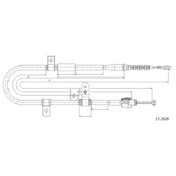 Cable de freins Cabor 17.2526